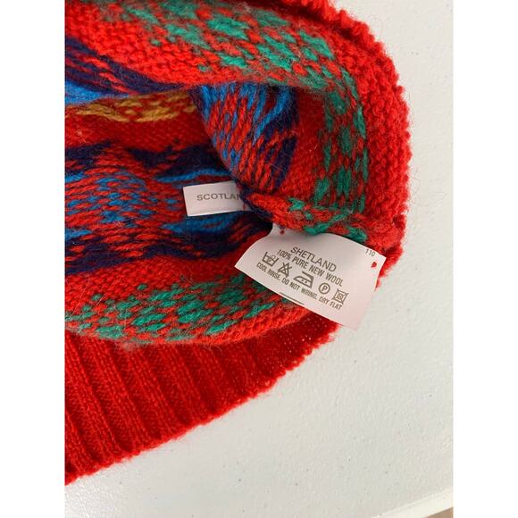 Women Pitlochry of Scotland Shetland wool Fair Isle crewneck pullover sweater 40 - Picture 5 of 5